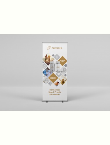 Advertising roll-up Probiotics made to measure